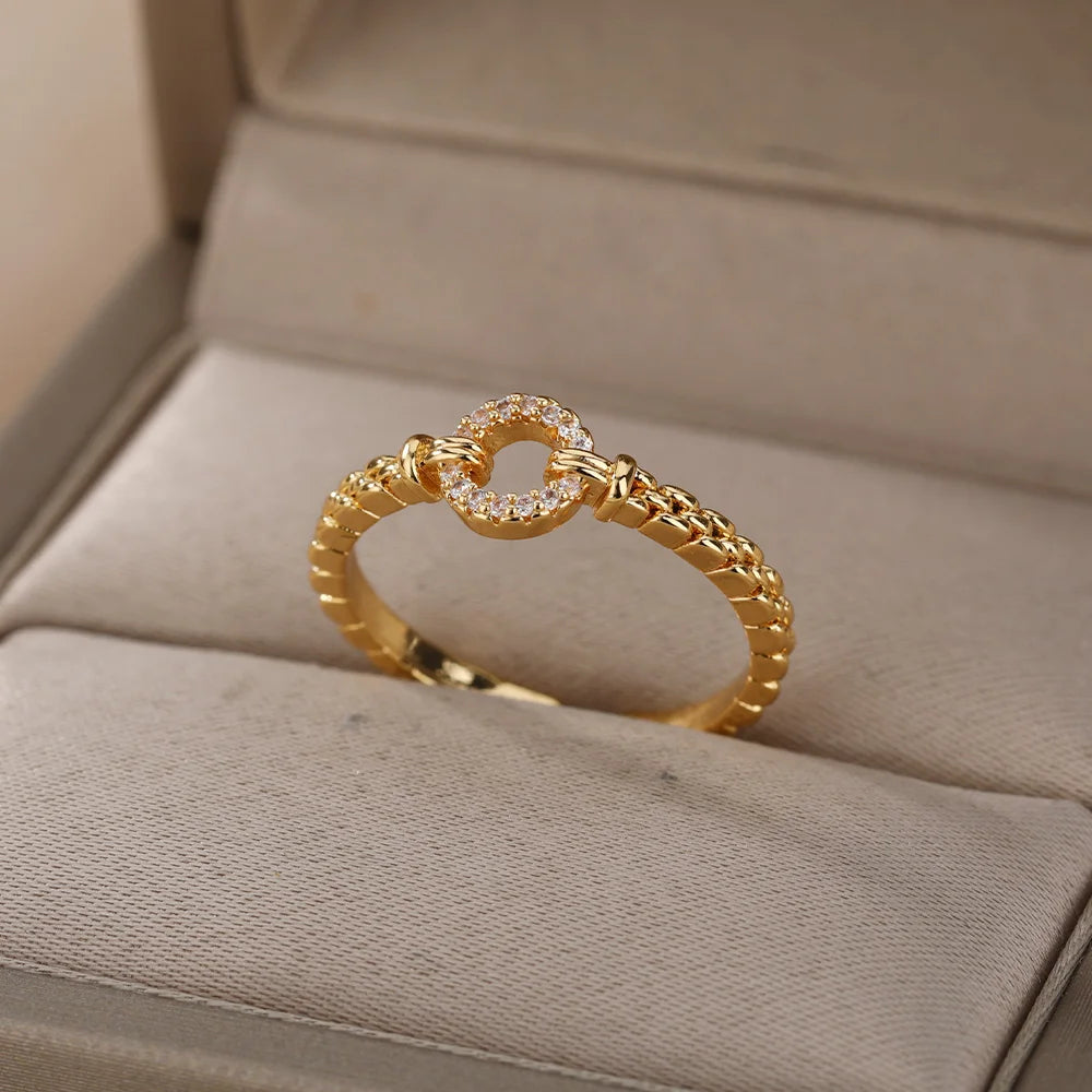 Zircon Round Rings