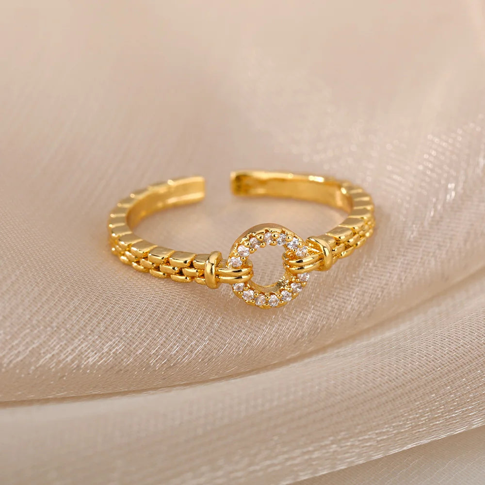 Zircon Round Rings
