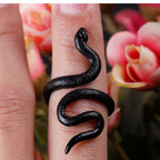 Snake Ring Black