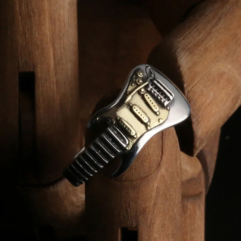 Guitar Ring Gothic Rock