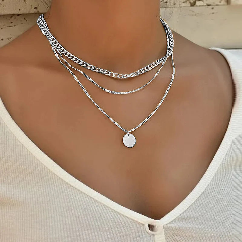 Vintage Necklace on Neck Chain Women's