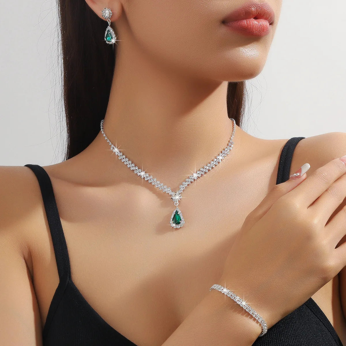 Three-Piece Bridal Jewelry