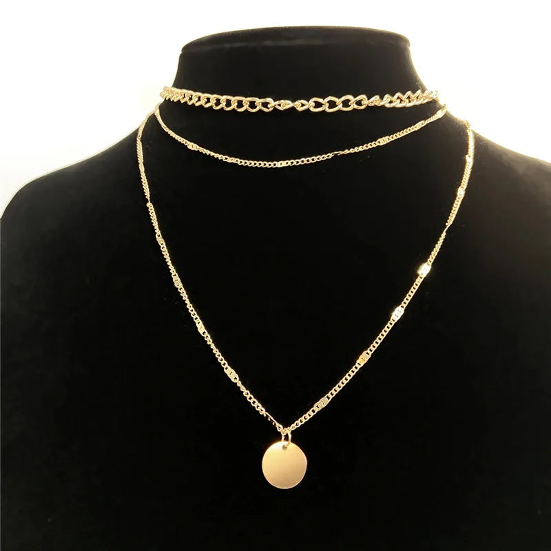 Vintage Necklace on Neck Chain Women's