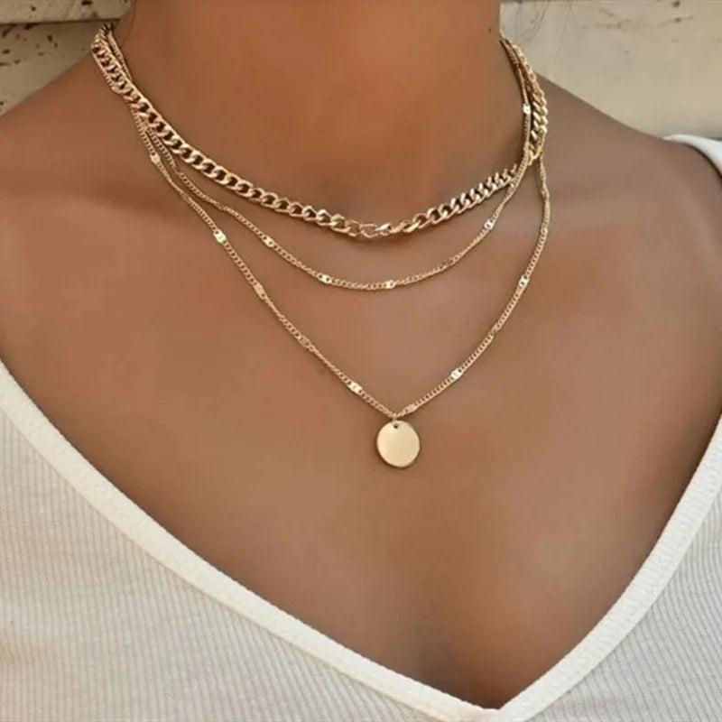 Vintage Necklace on Neck Chain Women's