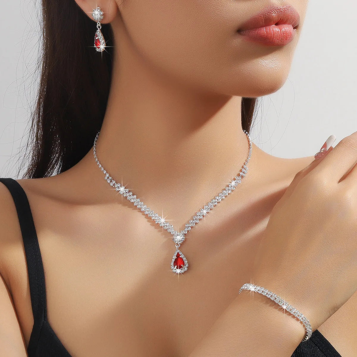 Three-Piece Bridal Jewelry