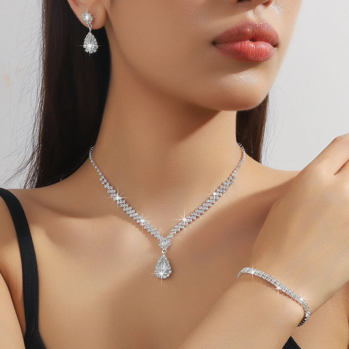 Three-Piece Bridal Jewelry